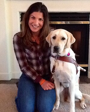 Paralympic Skier Danelle Umstead and guide dog Aziza